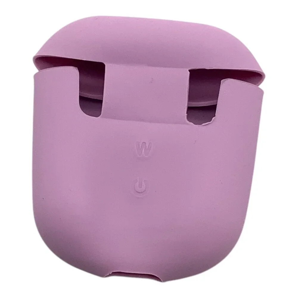 Silicone Protective AirPods Case‎ For 1&2 Models Pink or Purple
